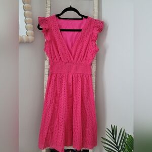 SHEIN hot pink dress Sz small